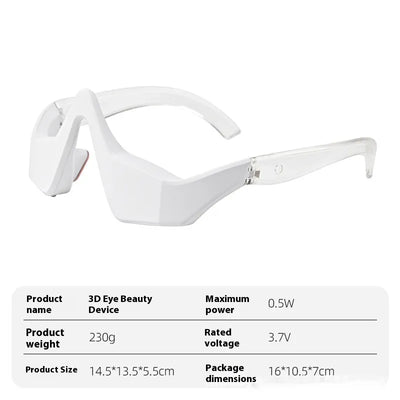 6-in-1 LED Eye Revival Massager — Heat + Air Compression Under-Eye Recovery Device