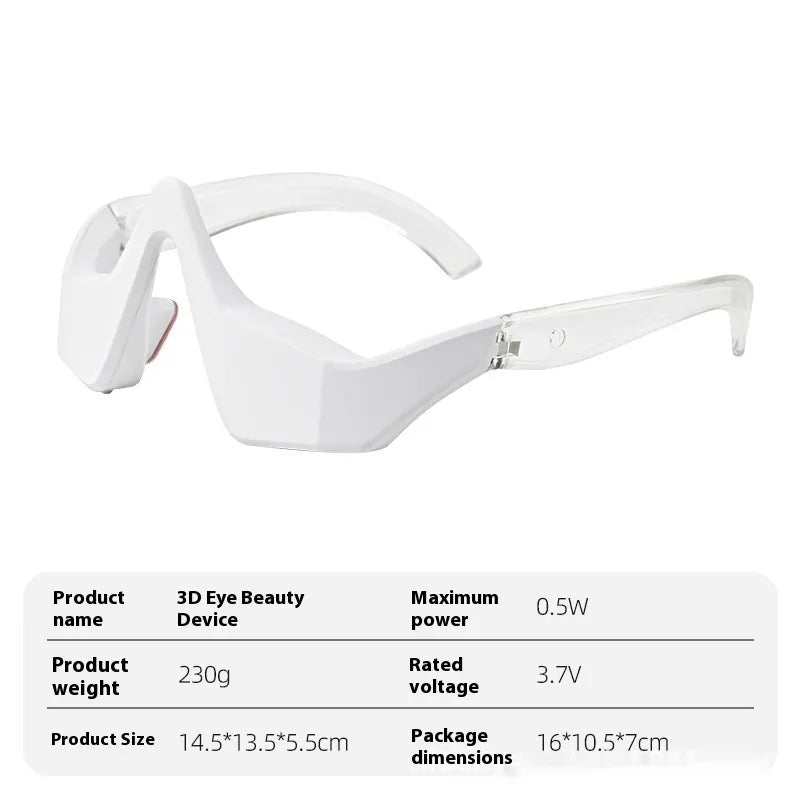 6-in-1 LED Eye Revival Massager — Heat + Air Compression Under-Eye Recovery Device