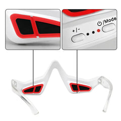 6-in-1 LED Eye Revival Massager — Heat + Air Compression Under-Eye Recovery Device