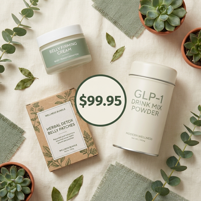 Full Body Reset Bundle — Belly Cream + Belly Patch + GLP-1 $99.95